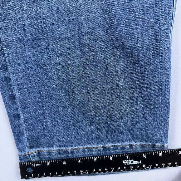 NWT Talbots Wide Leg Crop Jeans Womens Size 14WP High Waist Medium Wash Blue - Picture 11 of 13